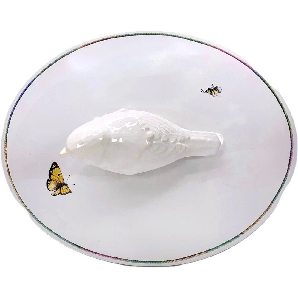 Hallmark‎ Marjolein Bastin WILDFLOWER MEADOW COVERED CASSEROLE Dish Oval 2 Quart